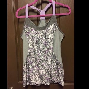 NWOT MPG floral workout tank top
